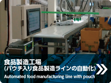パウチ入り食品製造ラインの自動化